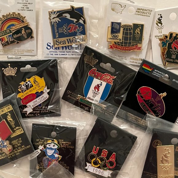1996 Olympic Pin Lot Collection Set of 118 ~ all different ~ FREE SHIPPING - Picture 3 of 11